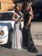 Mermaid Stretch Crepe Off-the-shoulder Prom Dresses With Appliques