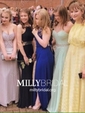 A-line Halter Backless Jersey Prom Dresses With Split