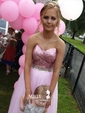 Princess Sweetheart Tulle Sequined Floor-length Beading Prom Dresses