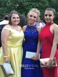 Ball Gown Off-the-shoulder Satin Prom Dresses With Beading