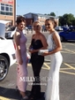 Mermaid High Neck Jersey Prom Dresses With Appliques