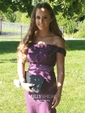 Mermaid Stretch Crepe Off-the-shoulder Prom Dresses With Appliques
