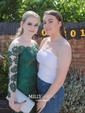Mermaid Illusion Long Sleeves Lace Prom Dresses With Appliques