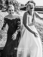 Mermaid Illusion Long Sleeves Lace Prom Dresses With Appliques
