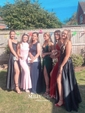 Black Ball Gown V-neck Satin Prom Dresses With Ruched