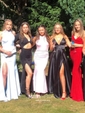 Black Ball Gown V-neck Satin Prom Dresses With Ruched