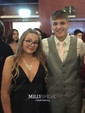 Black Ball Gown V-neck Satin Prom Dresses With Ruched