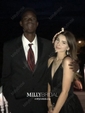 Black A-line V-neck Floor-length Tulle Prom Dresses With Split
