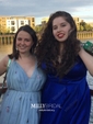 Black Ball Gown V-neck Satin Prom Dresses With Ruched