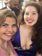 Black Ball Gown V-neck Satin Prom Dresses With Ruched