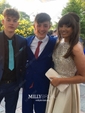 Ball Gown Illusion Satin Cut Out Prom Dresses With Beading