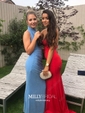 Trumpet/Mermaid Sweetheart Jersey Sweep Train Prom Dresses