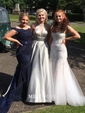 Mermaid Stretch Crepe Off-the-shoulder Prom Dresses With Appliques