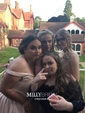 Ball Gown Off-the-shoulder Satin Prom Dresses With Beading
