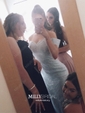 Mermaid Off-the-shoulder Lace Prom Dresses With Appliques