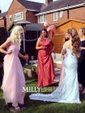 Mermaid Off-the-shoulder Lace Prom Dresses With Appliques