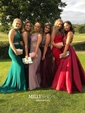 Trumpet/Mermaid Sweetheart Jersey Sweep Train Prom Dresses