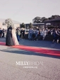 A-line Illusion Floor-length Chiffon Prom Dresses With Appliques