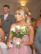 Ball Gown V-neck Floor-length Tulle Prom Dresses With Appliques