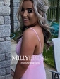 Sheath/Column V-neck Floor-length Jersey Prom Dresses With Appliques