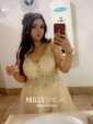 Ball Gown V-neck Floor-length Tulle Prom Dresses With Appliques