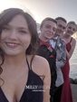 A-line Halter Chiffon Cut Out Prom Dresses With Ruched