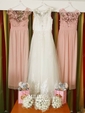 Ball Gown Illusion Tulle Chapel Train Wedding Dresses With Beading