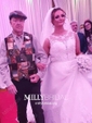 Ball Gown/Princess Illusion Tulle Chapel Train Wedding Dresses With Beading