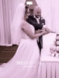 Ball Gown/Princess Illusion Tulle Chapel Train Wedding Dresses With Beading