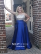 Ball Gown/Princess Floor-length Halter Satin Beading Prom Dresses