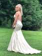 Mermaid V-neck Backless Sparkly Sequin Prom Dresses