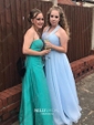 Ball Gown Halter Tulle Prom Dresses With Beading