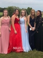 Ball Gown Halter Tulle Prom Dresses With Beading