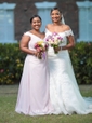 Trumpet/Mermaid V-neck Lace Tulle Court Train Appliques Lace Graceful Wedding Dresses