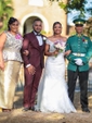 Trumpet/Mermaid V-neck Lace Tulle Court Train Appliques Lace Graceful Wedding Dresses