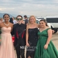 Ball Gown Off-the-shoulder Satin Prom Dresses With Beading
