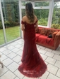 Mermaid Off-the-shoulder Tulle Prom Dresses With Appliques