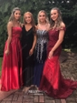 Mermaid Off-the-shoulder Tulle Prom Dresses With Appliques
