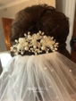 Ball Gown/Princess V-neck Tulle Sweep Train Wedding Dresses With Appliques Lace