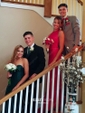 Mermaid High Neck Lace Cut Out Prom Dresses