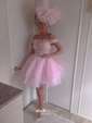Princess Off-the-shoulder Organza Tulle Short/Mini Appliques Lace Cute Prom Dresses