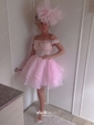 Cute Ivory Skater Organza Appliques Homecoming Dresses