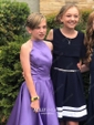 A-line Scoop Neck Satin Homecoming Dresses