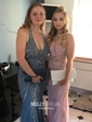 Mermaid Scoop Neck Tulle Prom Dresses With Appliques