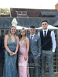 Mermaid Scoop Neck Tulle Prom Dresses With Appliques