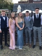 Mermaid Scoop Neck Tulle Prom Dresses With Appliques