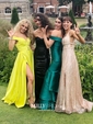 Trumpet/Mermaid Sweetheart Sequined Sweep Train Prom Dresses