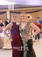 Trumpet/Mermaid Halter Jersey Court Train Appliques Lace Prom Dresses