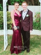 Mermaid V-neck Backless Sparkly Sequin Prom Dresses