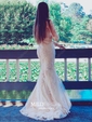 Mermaid Illusion Tulle Prom Dresses With Appliques